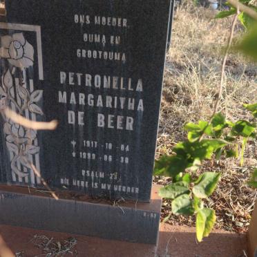BEER Petronella Margaritha, de 1917-1999