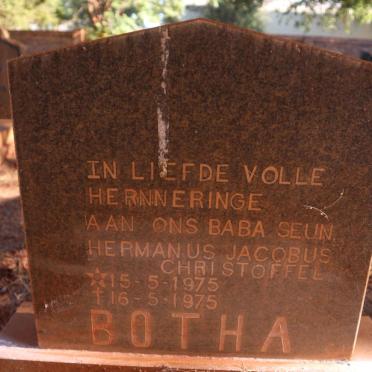 BOTHA Hermanus Jacobus Christoffel 1975-1975