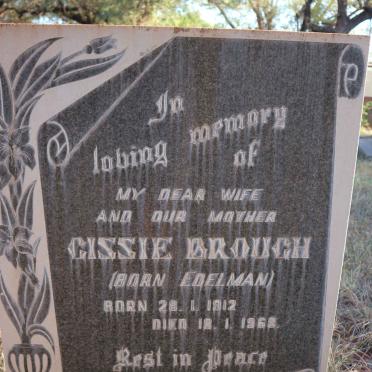 BROUGH Thomas 1908-1985 &amp;  Cissie EDELMAN 1912-1968