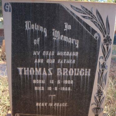 BROUGH Thomas 1908-1985 &amp;  Cissie EDELMAN 1912-1968