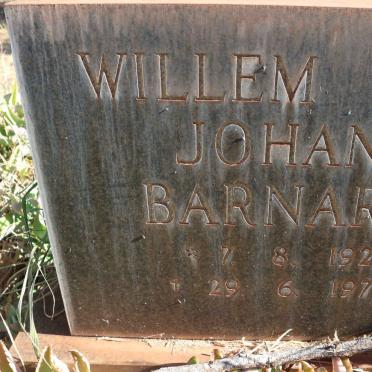 BARNARD Willem Johannes 1921-1977