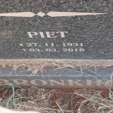 BRONKHORST Piet 1931-2016
