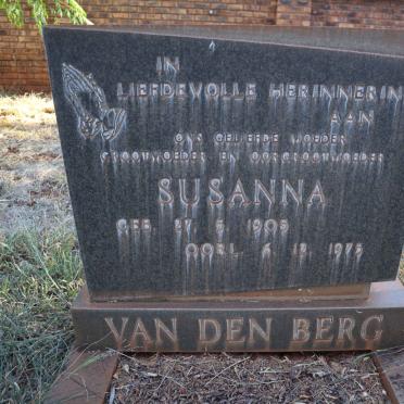 BERG Susanna, van den 1905-1975