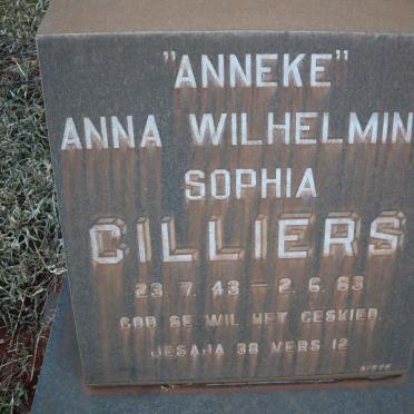 CILLIERS Anna Wilhelmina Sophia 1943-1983
