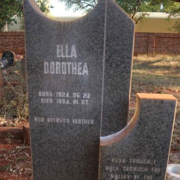 COX Ella Dorothea 1924-1994