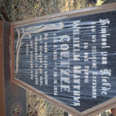 COETZEE Wilhelm Matthys 1935-1974