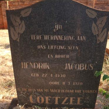 COETZEE Hendrik Jacobus 1930-1970