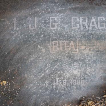 CRAGGS M.J.G. 1917-1988