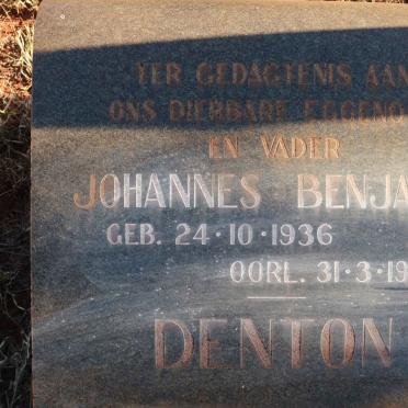 DENTON Johannes Benjamin 1936-1968