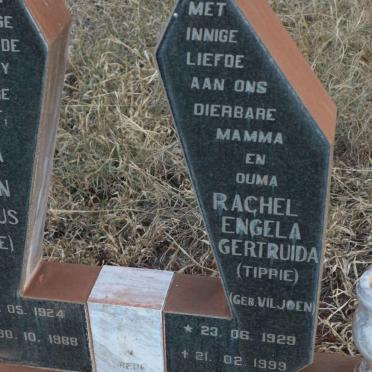 DEVENTER Gideon Jacobus, van 1924-1988 &amp; Rachel Engela Gertruida VILJOEN 1929-1999