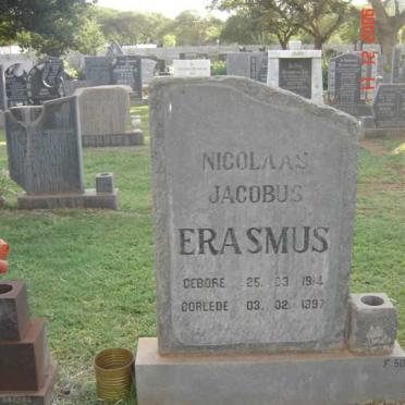 ERASMUS Nicolaas Jacobus 1914-1997