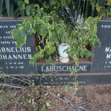 LABUSCHAGNE Cornelius Johannes 1919-1981 &amp; Martha Maria 1915-2000