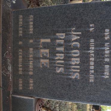 LEE Jacobus Petrus 1896-1980 &amp; Helena Aletta Maria 1903-1977