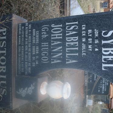 PISTORIUS Isabella Johanna nee HUGO 1926-2009