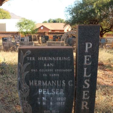 PELSER Hermanus C. 1907-1977