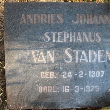 STADEN Andries Johanes Stephanus, van 1907-1975