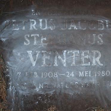 VENTER Petrus Jacobus Stephanus 1908-1980