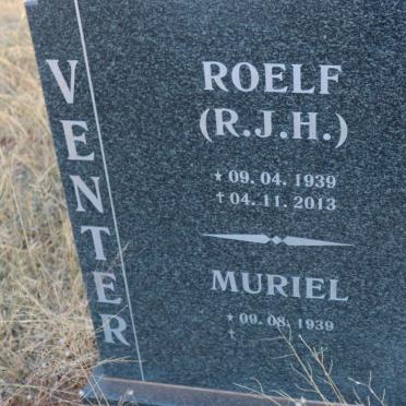 VENTER R.J.H. 1939-2013 &amp; Muriel 1939-