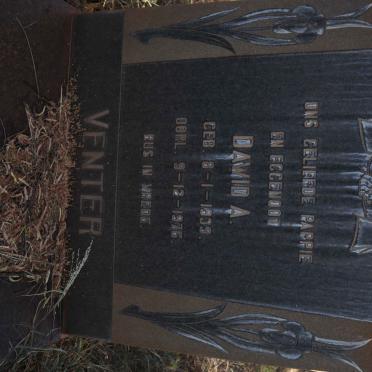 VENTER Dawid A. 1939-1976