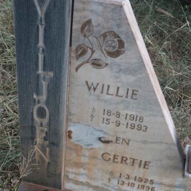 VILJOEN Willie 1918-1993 &amp; Gertie 1925-1996