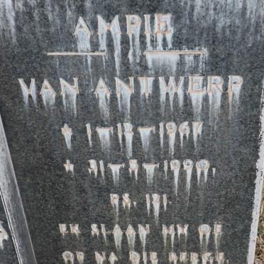 VENTER  Ampie van Antwerp 1967-1990