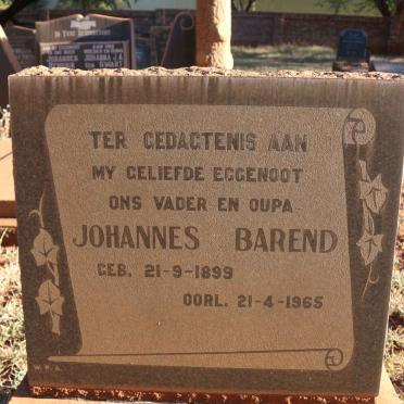 WOLMARANS Johannes Barend 1899-1965