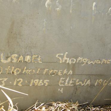 SHONGWANE Elisabet 1908-1965