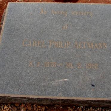 ALTMANN Carel Philip 1878-1952