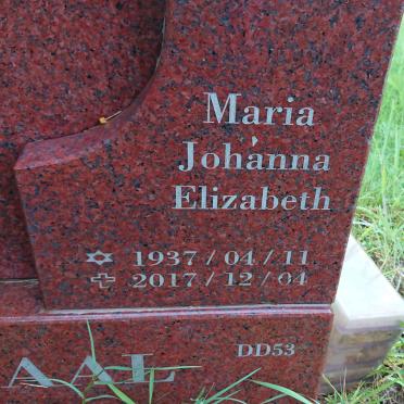 ODENDAAL Wilhelm Gerhardus 1933-2007 &amp; Maria Johanna Elizabeth 1937-2017