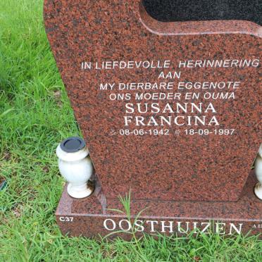 OOSTHUIZEN Susanna Francina 1942-1997