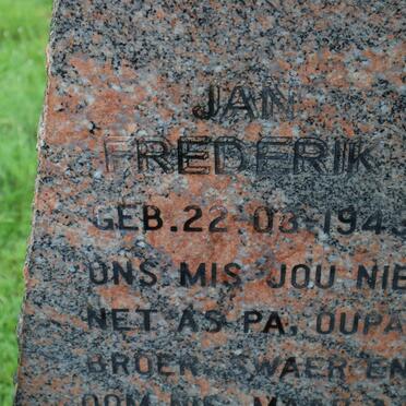 WELTHAGEN Jan Frederik 1943-
