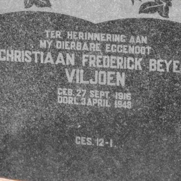 VILJOEN Christiaan Frederick Beyers 1916-1948