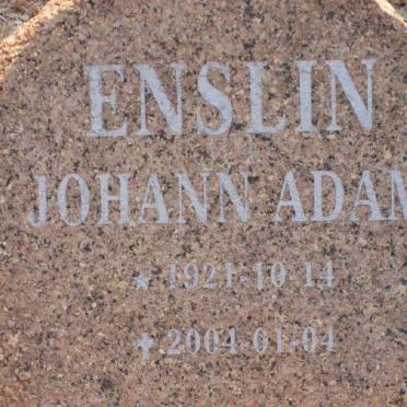 ENSLIN Johann Adam 1921-2004