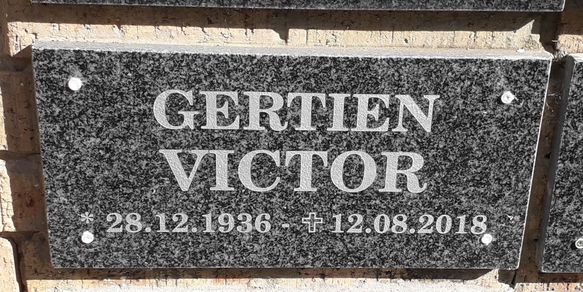 VICTOR Gertrien 1936-2018