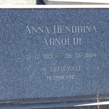 ARNOLDI Anna Hendrina 1913-1984