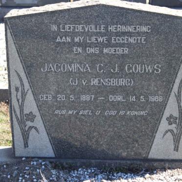 GOUWS Jacomina C.J. nee  J.V. RENSBURG  1887-1988