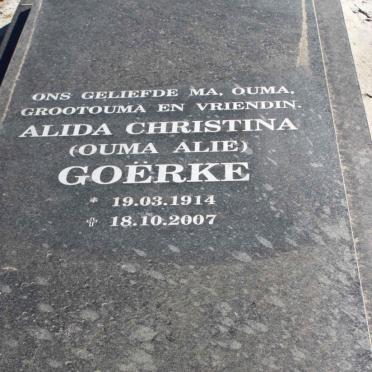 GOËRKE Alida Christina 1914-2007