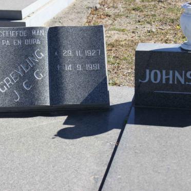 JOHNSTONE J.C.G. 1927-1991