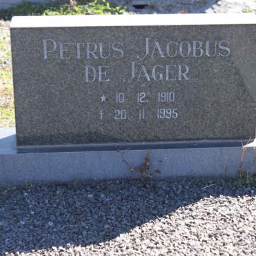 JAGER Petrus Jacobus, de 1910-1995