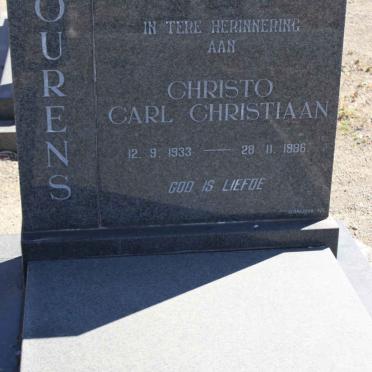 LOURENS Christo Carl Christiaan 1933-1986