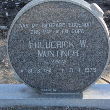 MUNTINGH Frederick W. 1911-1979