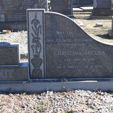 SMIT Christina Jacoba nee VAN BILJON 1885-1972