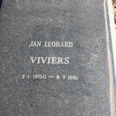 VIVIERS Jan Leonard 1900-1981