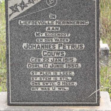GOUWS Johannes Petrus 1915-1950