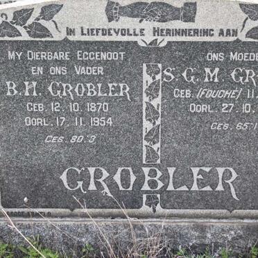 GROBLER B.H. 1870-1954 &amp; S.G.M. FOUCHÈ 1891-1961