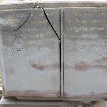 GREYLING Johannes Nicolaas 18?1-194? &amp; Marlina VAN DER MERWE 18??-1943