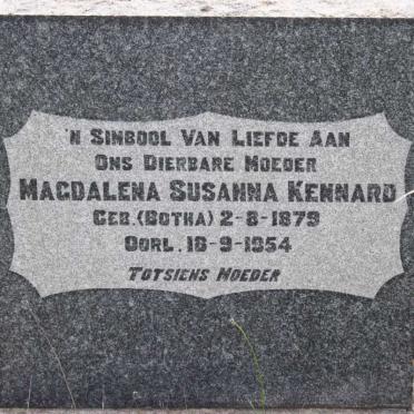 KENNARD Magdalena Susanna geb BOTHA 1879-1954