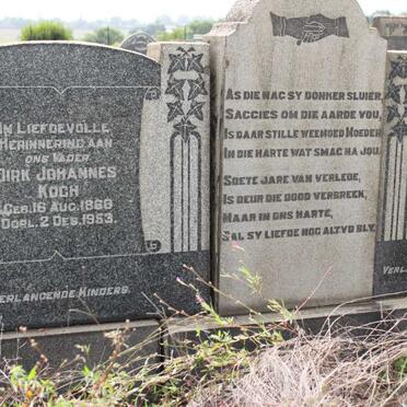 KOCH Dirk Johannes 1868-1953 &amp; Mimmie Carolina Henriette BIDULPH 1874-1943