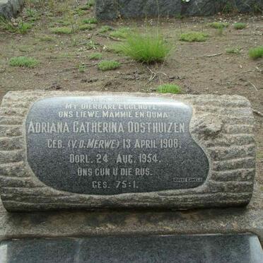 OOSTHUIZEN Adriana Catherina nee V.D. MERWE 1908-1954