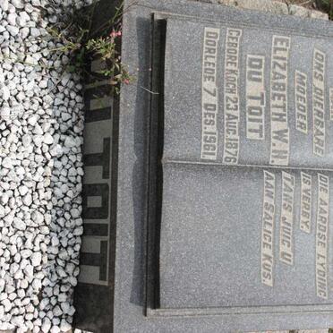 TOIT Elizabeth W.H., du geb KOCH 1876-1961